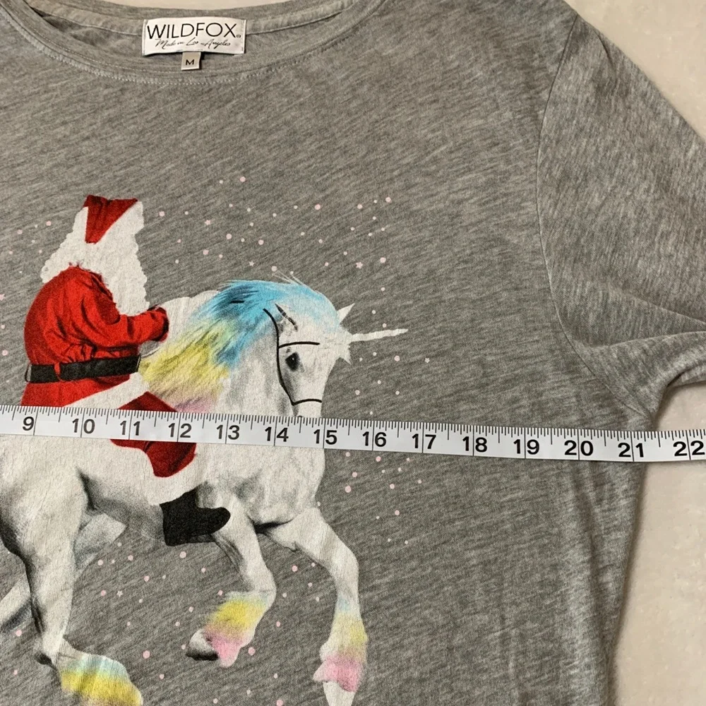 Wildfox Santa riding Unicorn L/S - Picture 8 of 13